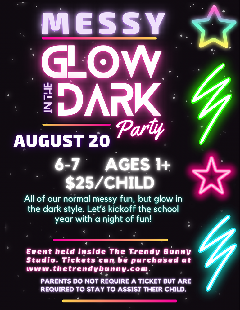 8/20 Glow in the Dark Party!
