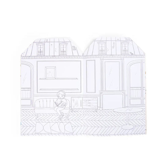 The Parisiennes Coloring Book with Stickers