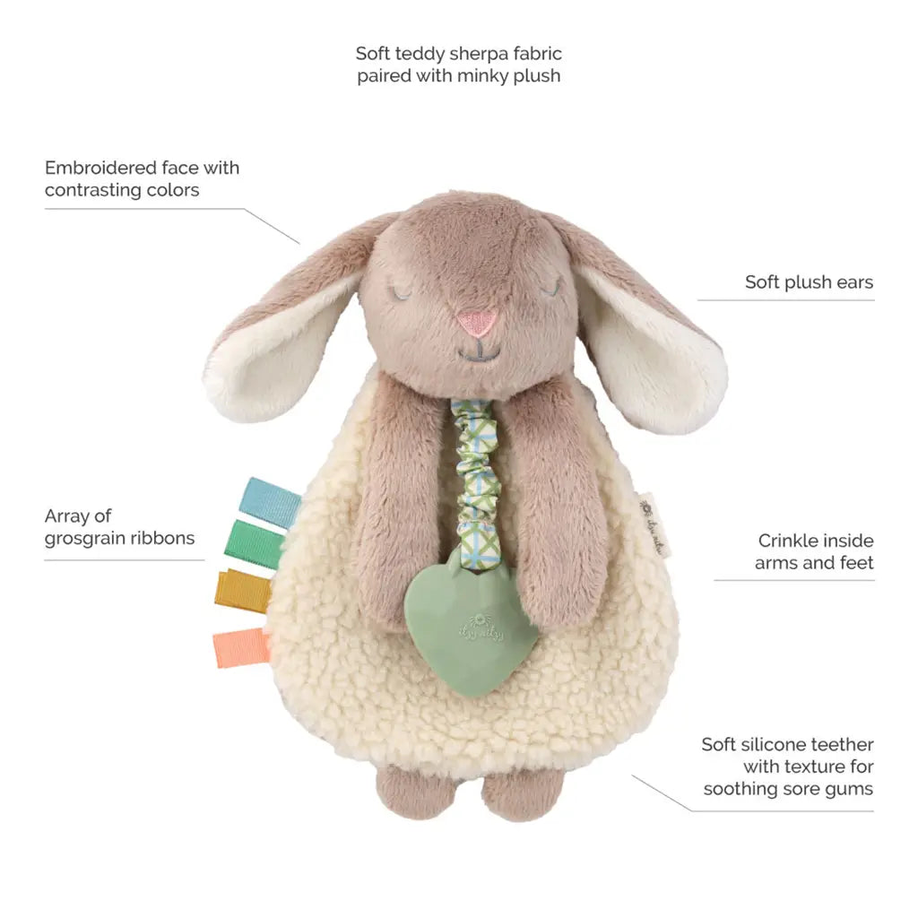 Plush Lovey with Silicone Teething Toy