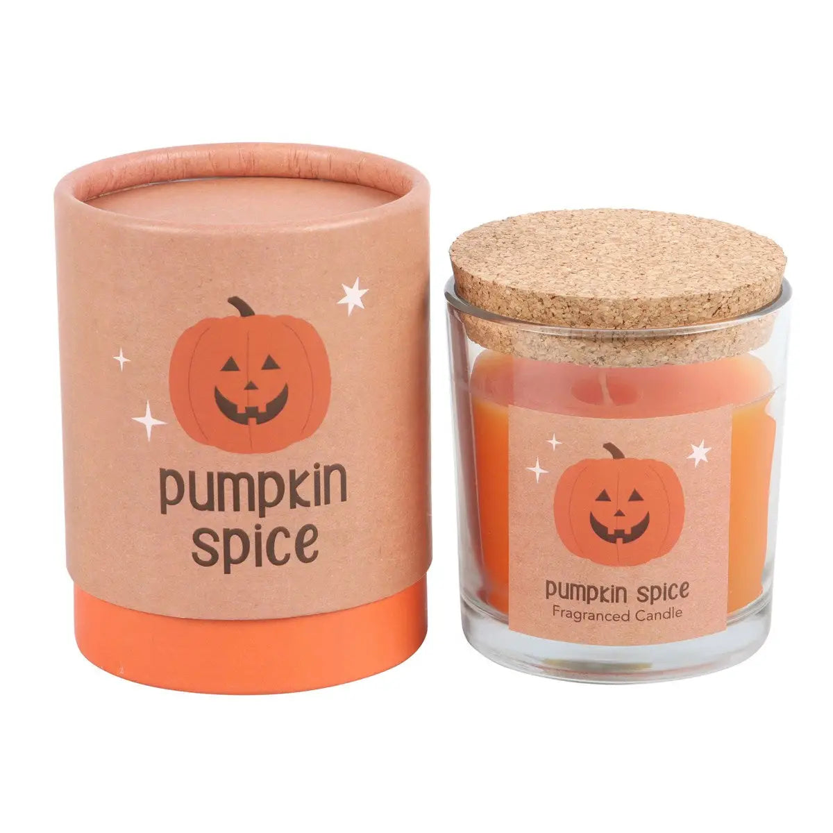 Peekaboo Pumpkin Spice Halloween Candle