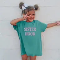 Pink & Blue Sister Hood Tee