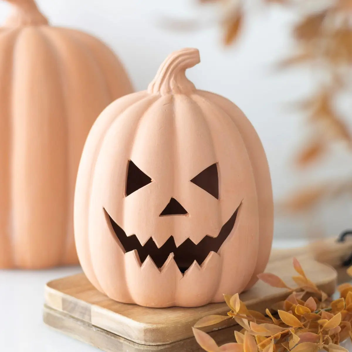 Terracotta Halloween Pumpkin Decoration