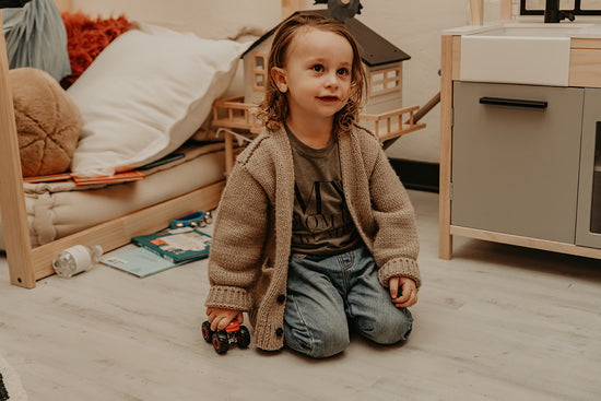 A child playing in Trendy Bunny Studio, enjoying a fun and creative space designed for kids' activities and boutique shopping.