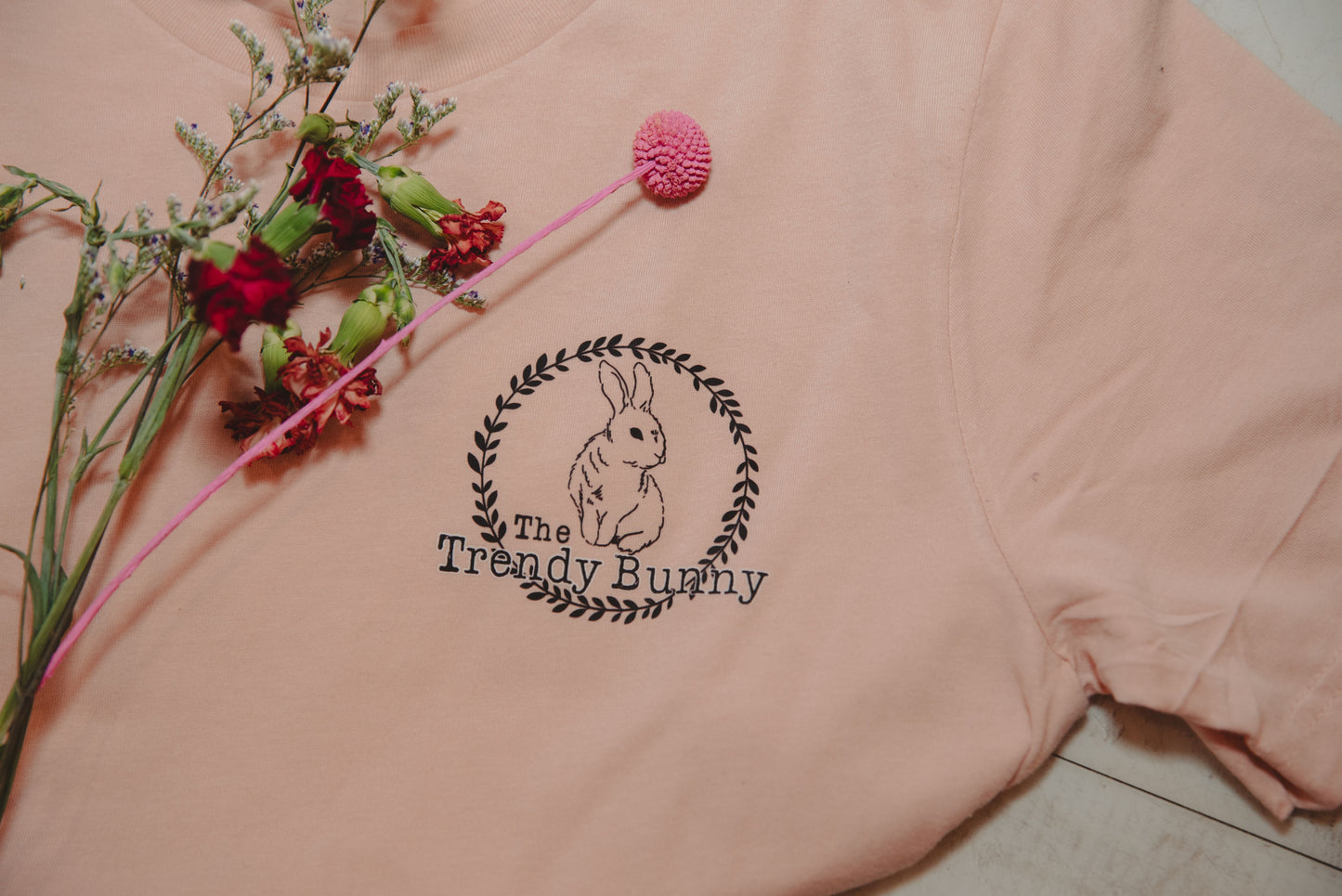 Peach Trendy Strong Women Tee