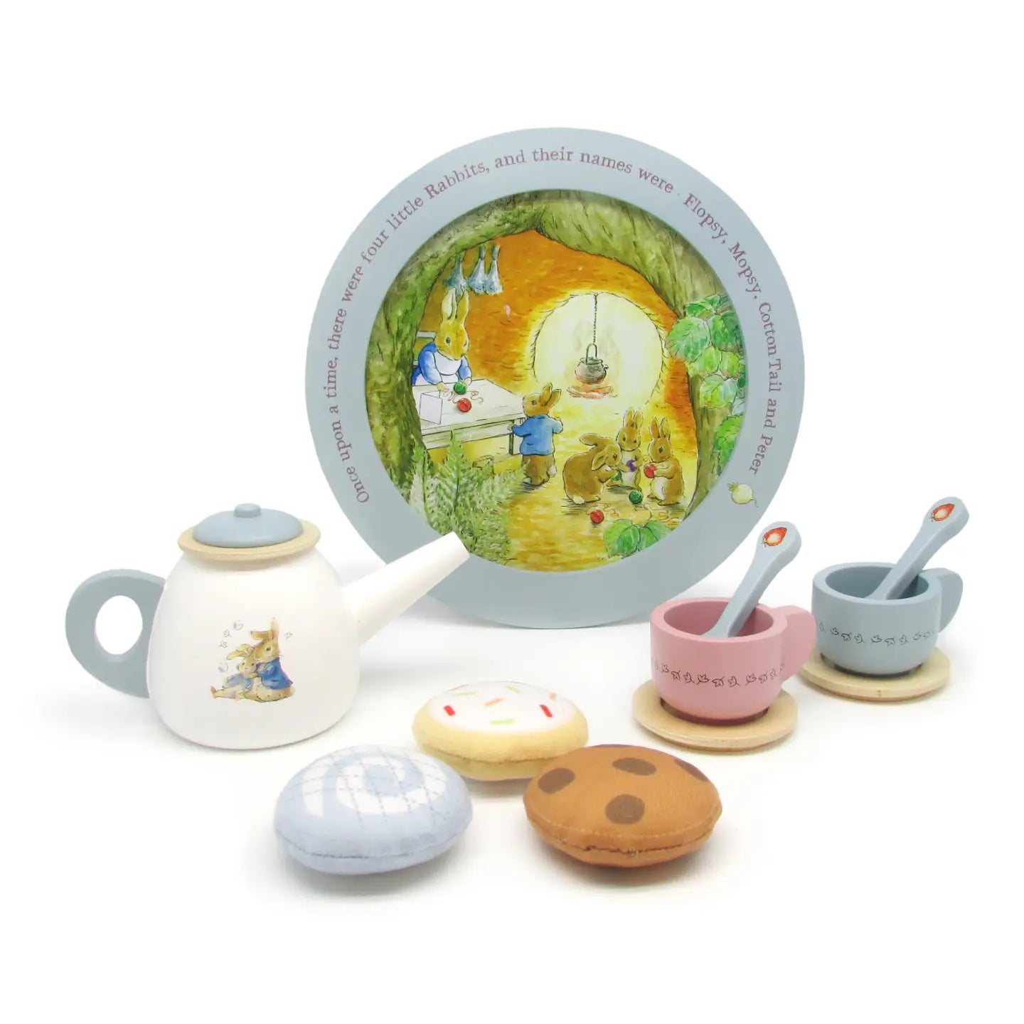 Beatrix Potter 11 Piece Wooden Tea Set