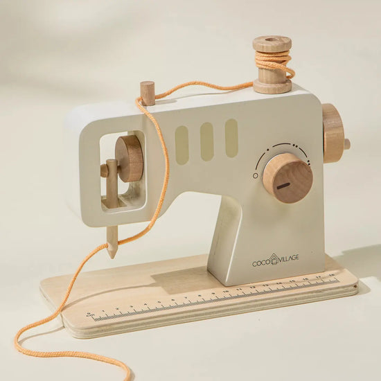 Wooden Sewing Machine Playset