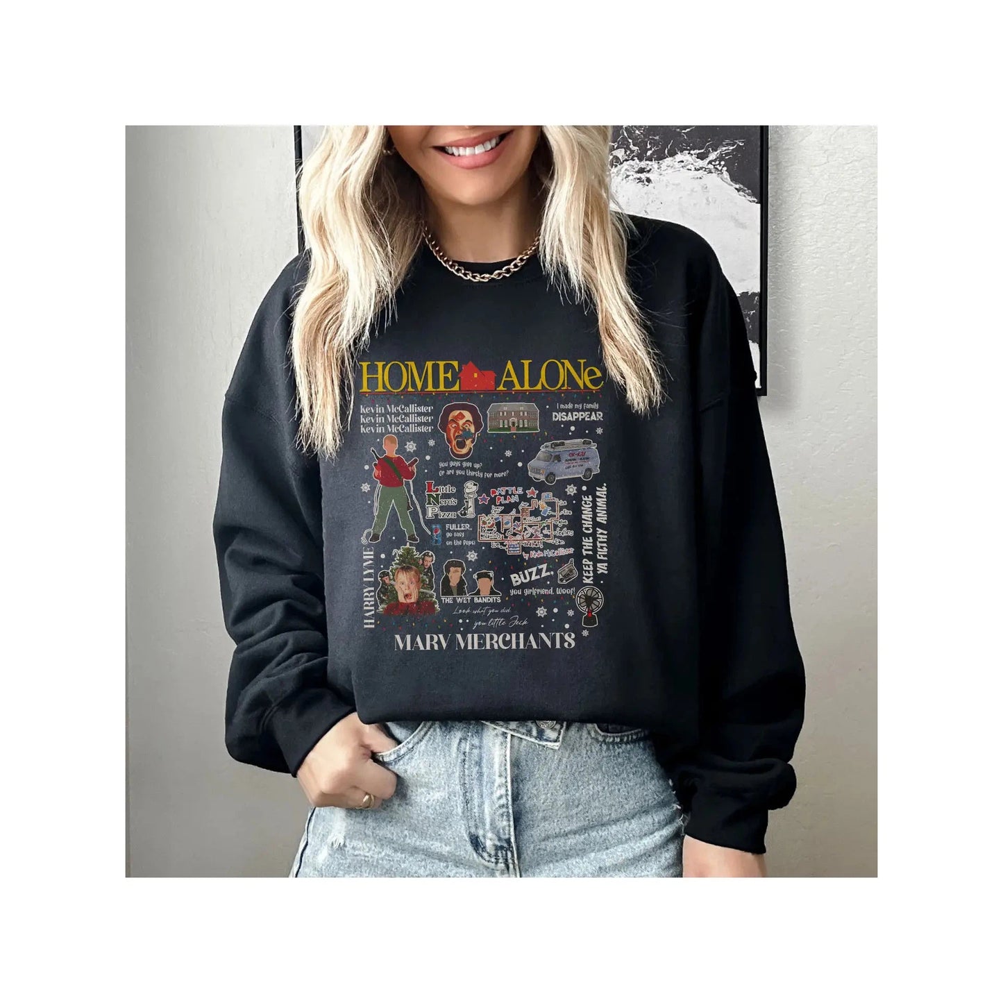 Retro Home Alone Pullover