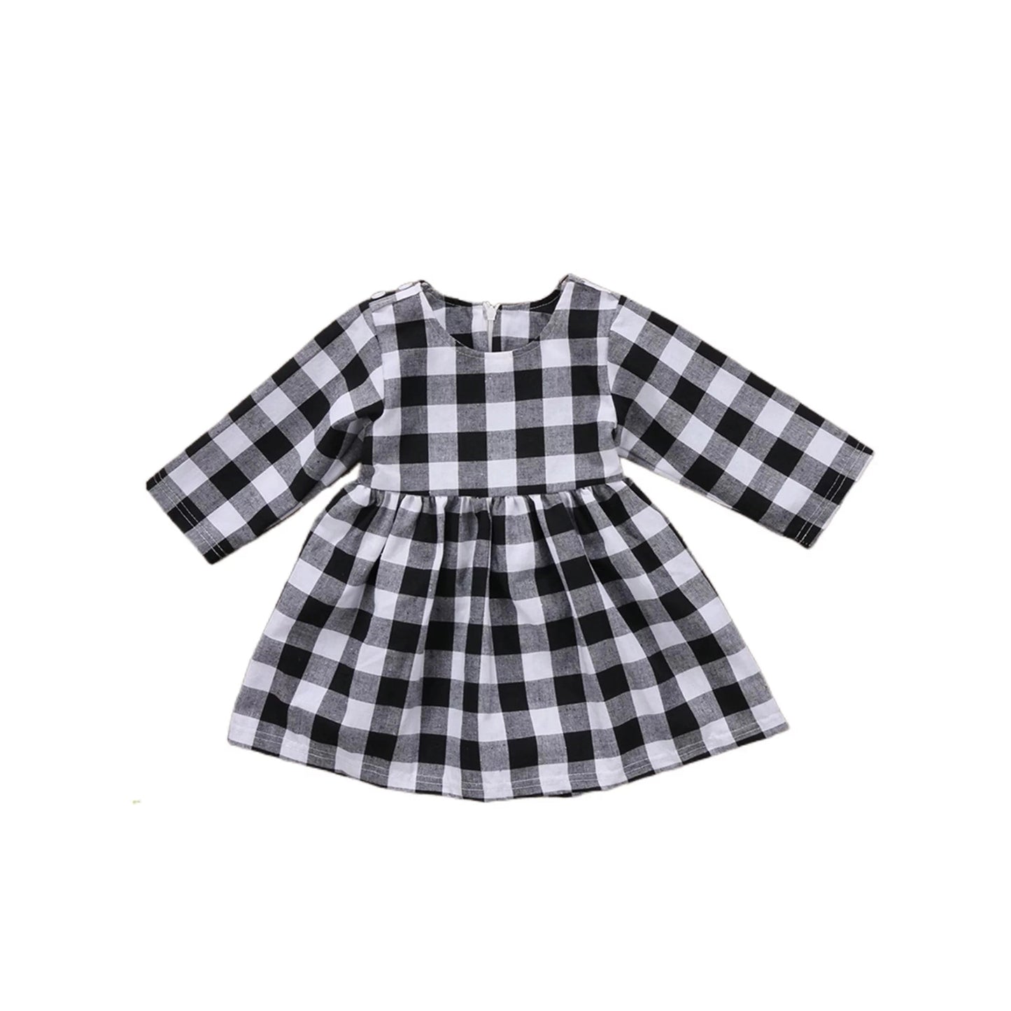 Buffalo Plaid Bebe Dress