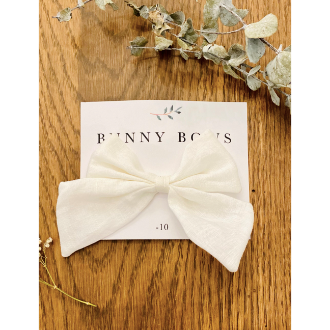 Bunny Bows Medium Long Tail Canvas Bow