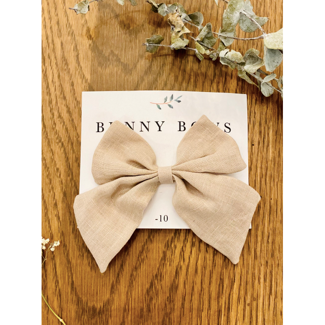 Bunny Bows Medium Long Tail Canvas Bow