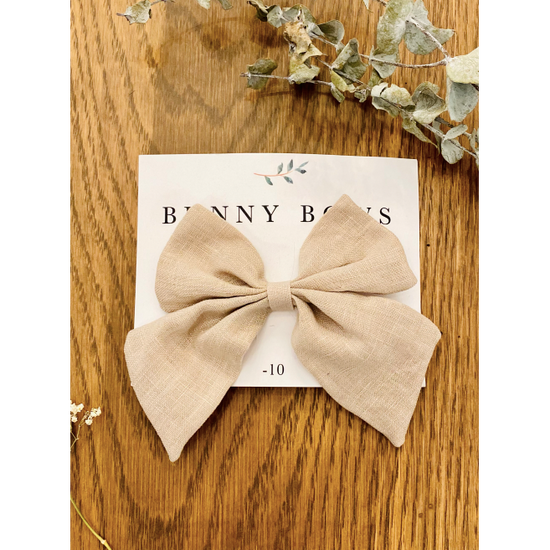 Bunny Bows Medium Long Tail Canvas Bow