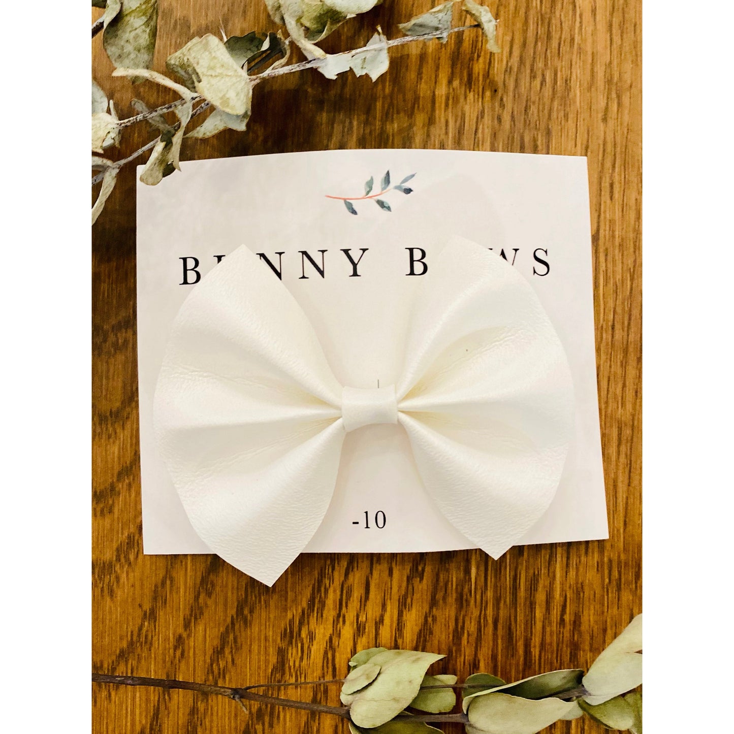 Bunny Bows Medium Classic Leather Bow