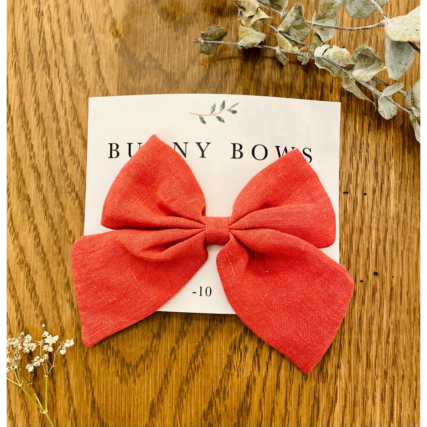 Bunny Bows Medium Long Tail Canvas Bow