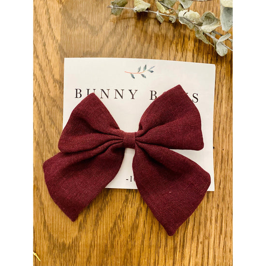 Bunny Bows Medium Long Tail Canvas Bow