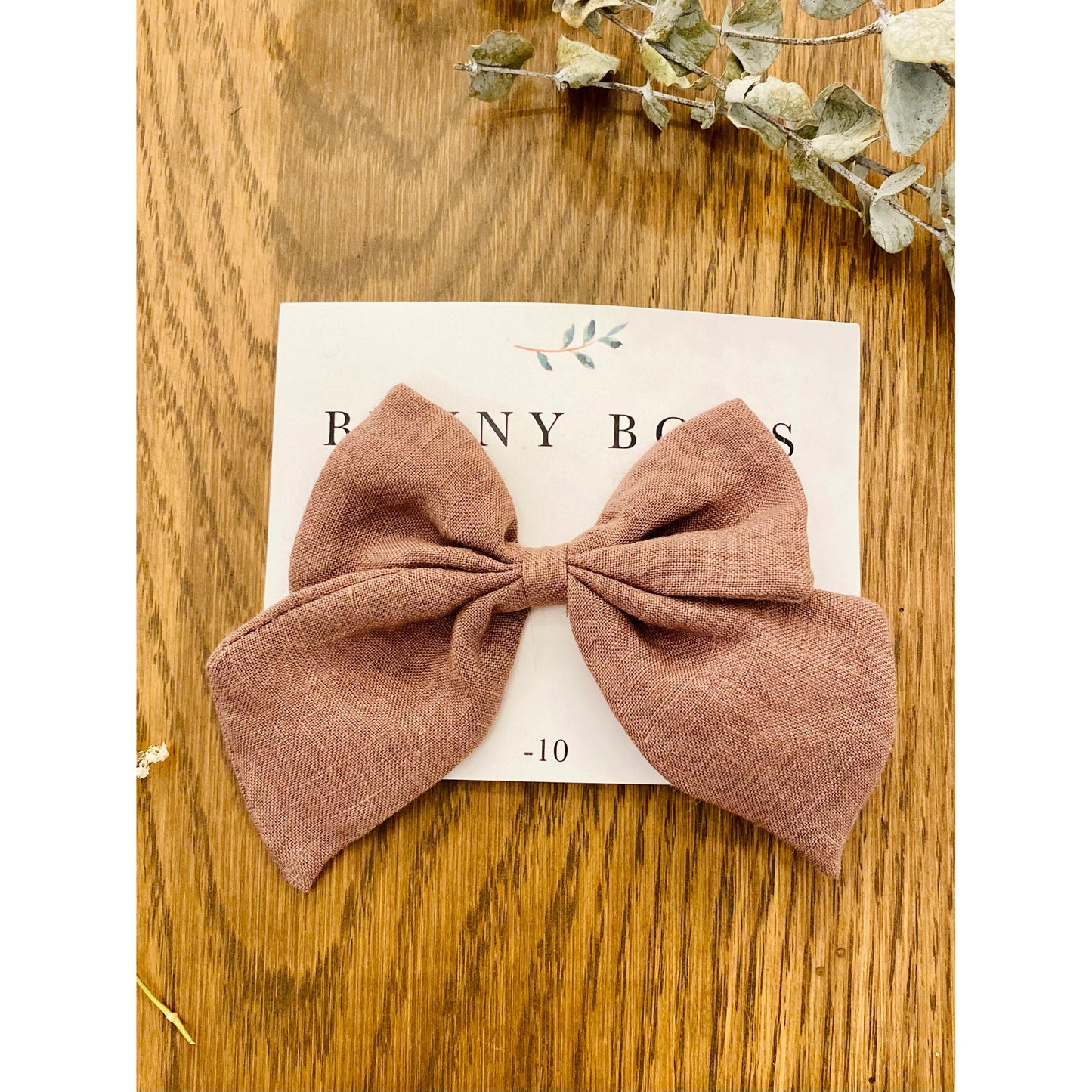 Bunny Bows Medium Long Tail Canvas Bow