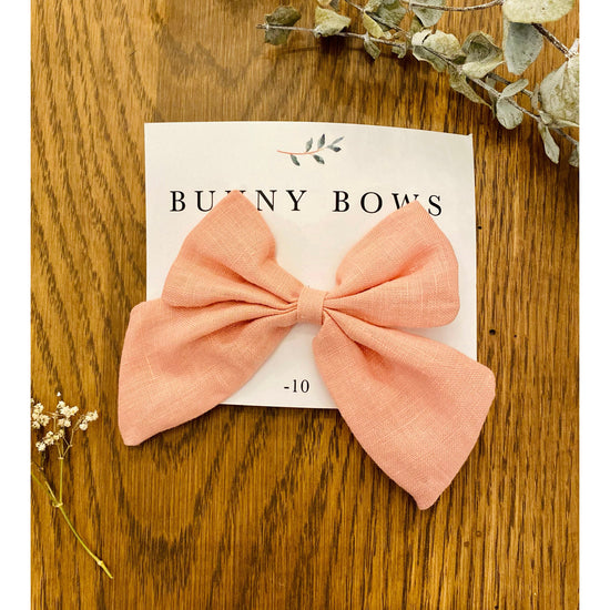 Bunny Bows Medium Long Tail Canvas Bow