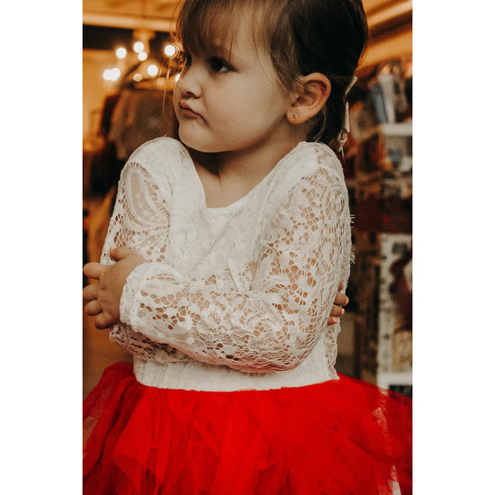 Pretty Poinsettia Tulle Dress